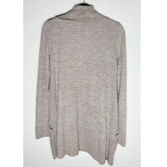 Barefoot Dreams Womens CozyChic Lite® Circle Cardi Taupe Soft Comfy Loungewear M - Picture 3 of 9